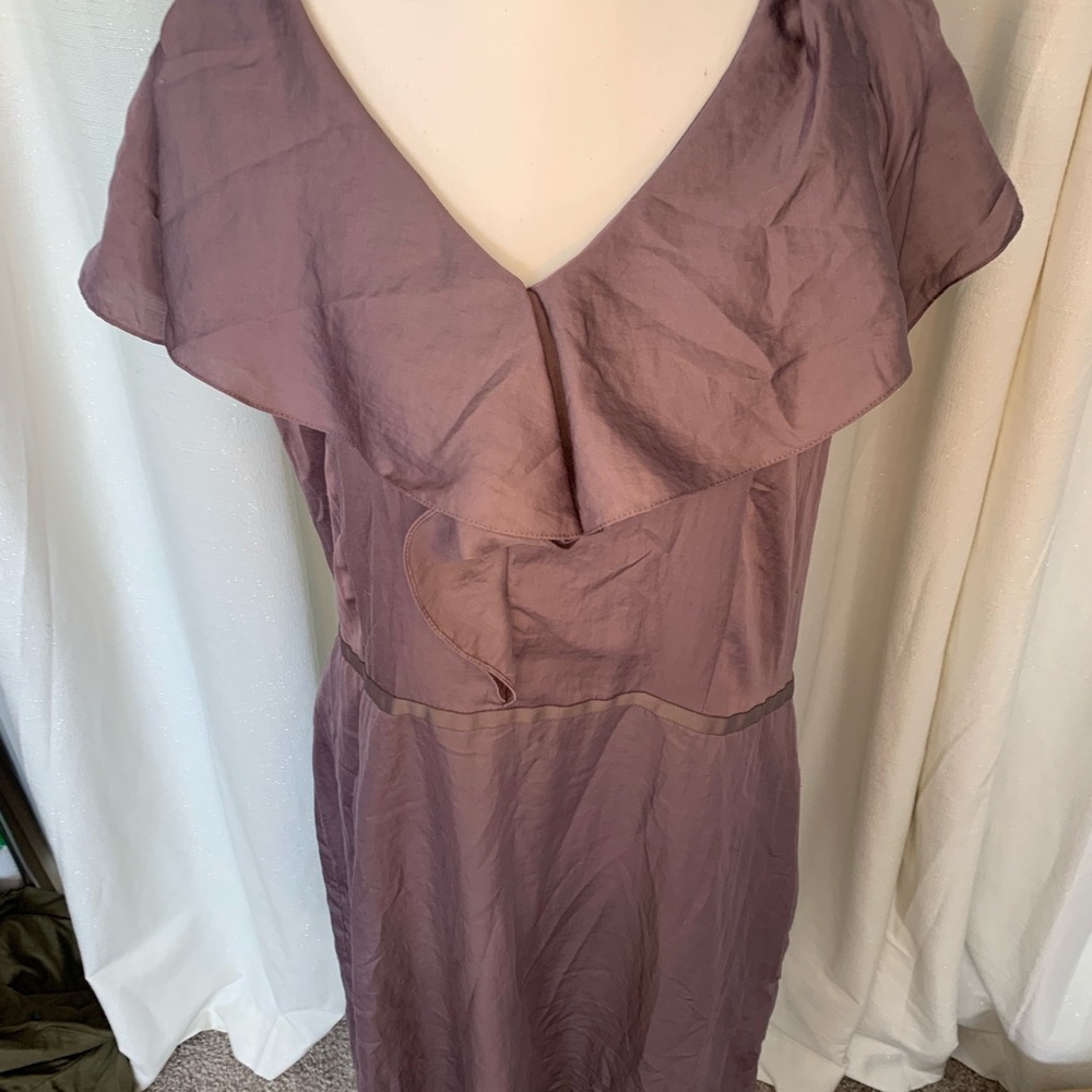 Loft silk mauve dress